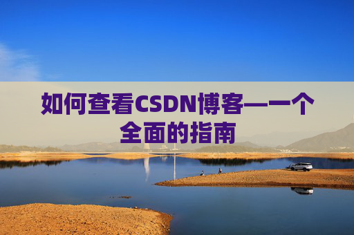 如何查看CSDN博客—一个全面的指南